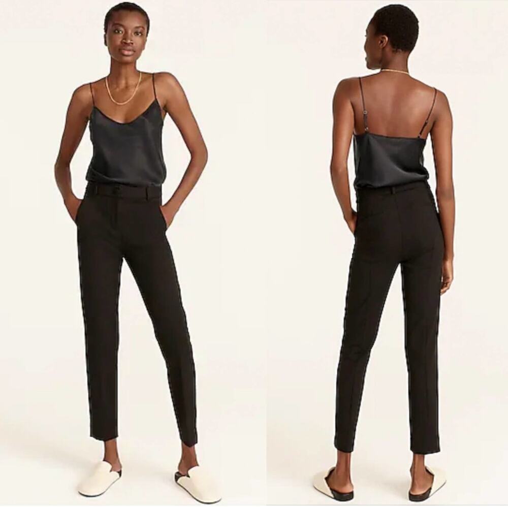 J. Crew Pants Womens 6 Tall Black 365 High Rise Cameron Trouser Classic Solid